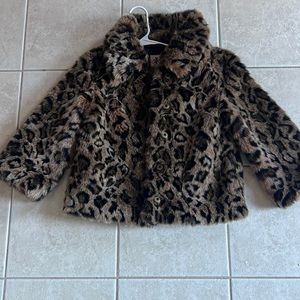Juicy Coulter fur leopard fur 3/4 sleeve